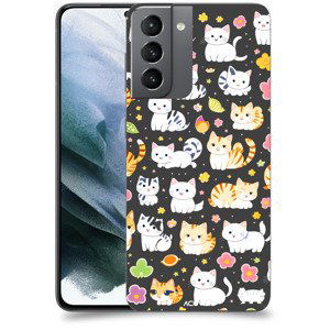 ACOVER Kryt na mobil Samsung Galaxy S21 G991B s motivem Little cats