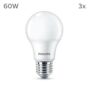 Philips Philips LED žárovka E27 8W 806lm 2700K matná 3ks