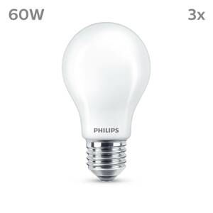 Philips Philips LED žárovka E27 7W 806lm 2700K matná 3ks