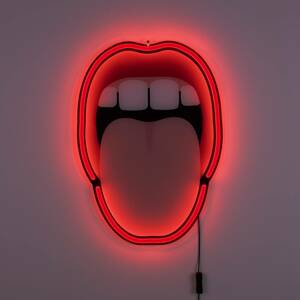 SELETTI LED dekor nástěnné světlo Tongue, 41x58cm