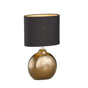 FISCHER & HONSEL Stolní lampa Foro, bronz/černá, výška 39 cm