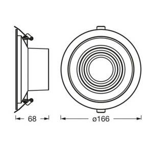 LEDVANCE Ledvance Decor Filament Ripple LED downlight