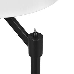 Trio Lighting Stolní lampa Cassio s látkovým stínidlem, černá