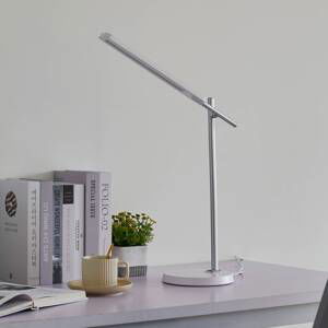 Lindby Lindby Valtorin LED lampa na psací stůl, bílá