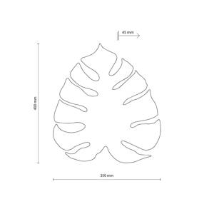 TK Lighting Nástěnné svítidlo Monstera, tvar listu, 3 x G9, ocel, béžová barva