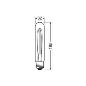 OSRAM OSRAM LED Vintage 1906, trubice, zlatá, E27, 4,8 W, 822, stm.