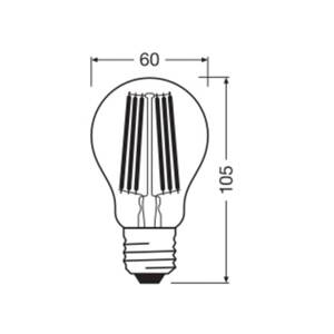 OSRAM OSRAM LED Classic, žárovka, E27, 7,2 W, 1 521 lm, 4 000 K