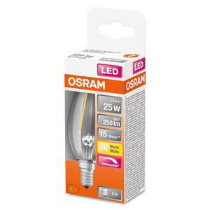 OSRAM OSRAM LED svíčka E14 2,8W 827 stmívatelná čirá