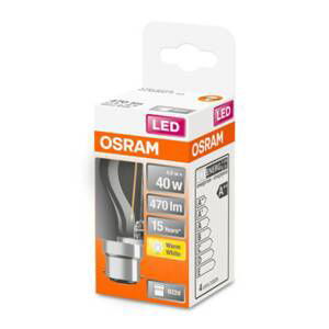 OSRAM OSRAM LED žárovka-kapka B22d 4W 2 700 K čirá