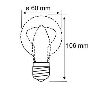 Paulmann LED žárovka E27 7,5W filament 2700 K čirá stmívací