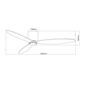 Beacon Lighting Stropní ventilátor Airfusion radar, Ø 132 cm černá