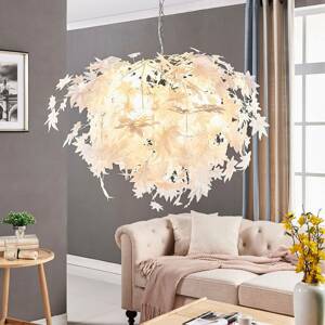 Lindby Závěsná lampa Maple ve vzhledu listí, 70 cm