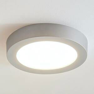 Arcchio LED stropní svítidlo Marlo stříbrné kulaté 25,2cm