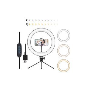 LED kruhové světlo pro streamery a youtubery - 26 cm