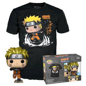 Funko POP! & Tee Souprava tričko (veľ. S) a figurka Naruto Running (Metallic) (Naruto)