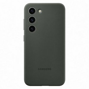 Pouzdro Silicone Cover pro Samsung Galaxy S23, khaki