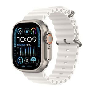 Apple Watch Ultra 2 GPS + Cellular, 49mm Titanium Case with White Ocean Band