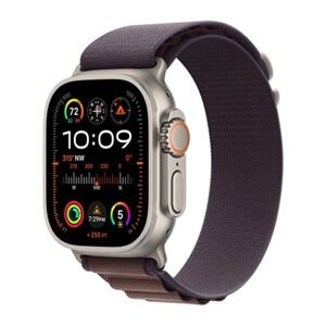 Apple Watch Ultra 2 GPS + Cellular, 49mm Titanium Case with Indigo Alpine Loop - Medium