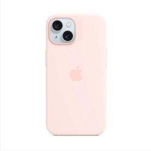 Apple iPhone 15 Silicone Case with MagSafe - Light Pink