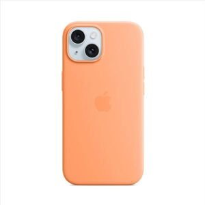 Apple iPhone 15 Plus Silicone Case with MagSafe - Orange Sorbet