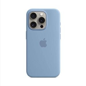 Apple iPhone 15 Pro Silicone Case with MagSafe - Winter Blue