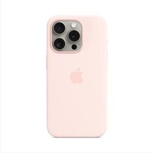 Apple iPhone 15 Pro Max Silicone Case with MagSafe - Light Pink