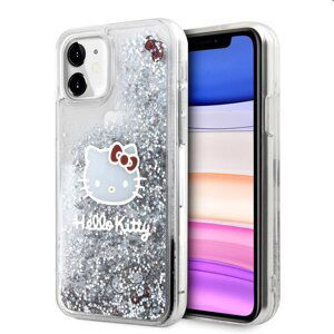 Zadní krytHello Kitty Liquid Glitter Electroplating Head Logo pro Apple iPhone 11, transparentní