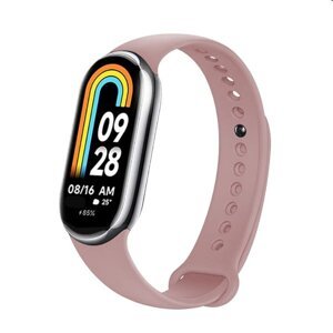 FIXED Silikonový řemínek pro Xiaomi Mi Band 8, růžový