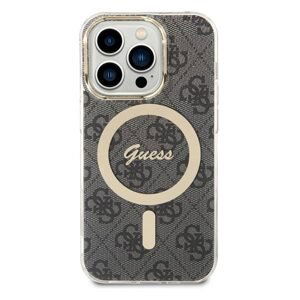 Guess IML 4G MagSafe Zadní Kryt pro iPhone 15 Pro, black