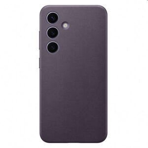 Pouzdro Leather Cover pro Samsung S24, dark violet