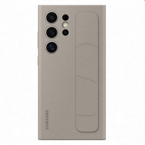 Pouzdro Silicone Grip Cover pro Samsung Galaxy S24 Ultra, taupe