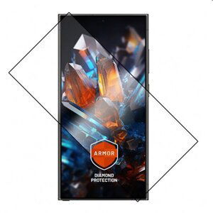 FIXED Armor prémiové ochranné tvrzené sklo pro Samsung Galaxy S24 Ultra, černé