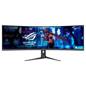 ASUS LCD 49" XG49WCR, 5120 x 1440, ROG STRIX, 165 Hz, DP HDMI, USB-C, VIDEO, 95 W KVM, RJ45, GAMING ulltra wide, černý