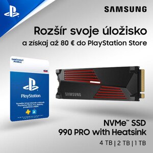 Samsung SSD 990 PRO w/ heatsink, 1TB, NVMe M.2, vystavený, záruka 21 měsíců