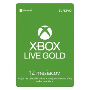 Xbox Live GOLD 12 měsíční předplatné CD-Key