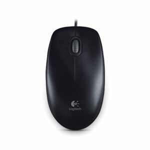 Kancelářská myš Logitech Optical USB Mouse B100, black