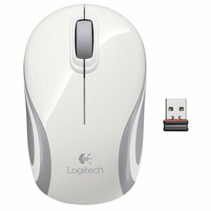 Kancelářská myš Logitech Wireless Mini Mouse M187, white