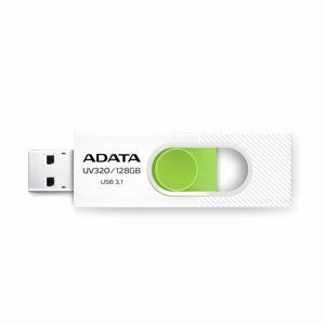 USB klíč A-DATA UV320, 128GB, USB 3.1-rychlost 80 MB/s, White (AUV320-128G-RWHGN)