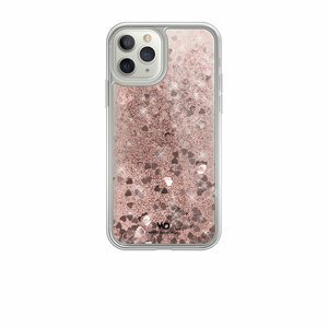 Pouzdro White Diamonds Sparkle pro Apple iPhone 11 Pro, Rose Gold Hearts