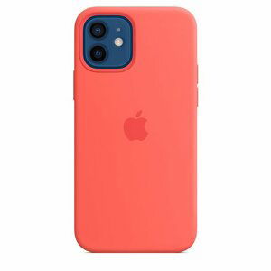 Apple iPhone 12 Pro Max Silicone Case with MagSafe, pink citrus