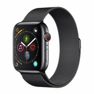 Elegantní kovový řemínek Devia Milanese Loop pro Apple Watch 40mm, černý