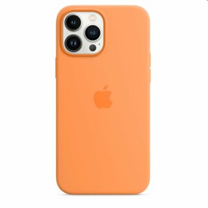 Apple iPhone 13 Pro Max Silicone Case with MagSafe, marigold