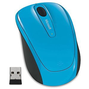 Microsoft Wireless mobilní myš 3500, azurově modrá