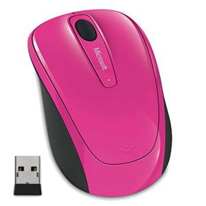 Microsoft Wireless mobilní myš 3500, pink