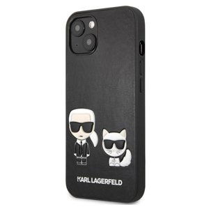Pouzdro Karl Lagerfeld and Choupette PU Leather pro iPhone 13, black