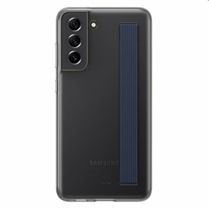 Pouzdro Clear Strap Cover pro Samsung Galaxy S21 FE 5G, graphite