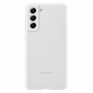 Pouzdro Silicone Cover pro Samsung Galaxy S21 FE 5G, white