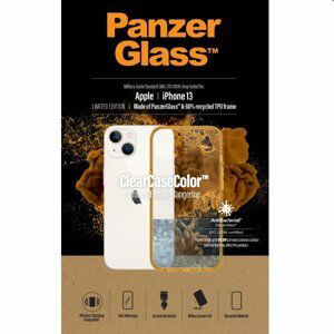 Pouzdro PanzerGlass ClearCaseColor AB pro Apple iPhone 13, oranžové