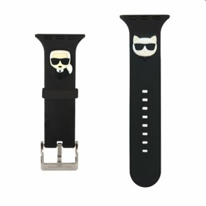 Karl Lagerfeld Karl and Choupette řemínek pro Apple Watch 42/44mm, black