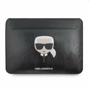Karl Lagerfeld Head Embossed Computer Sleeve 13/14", černé
